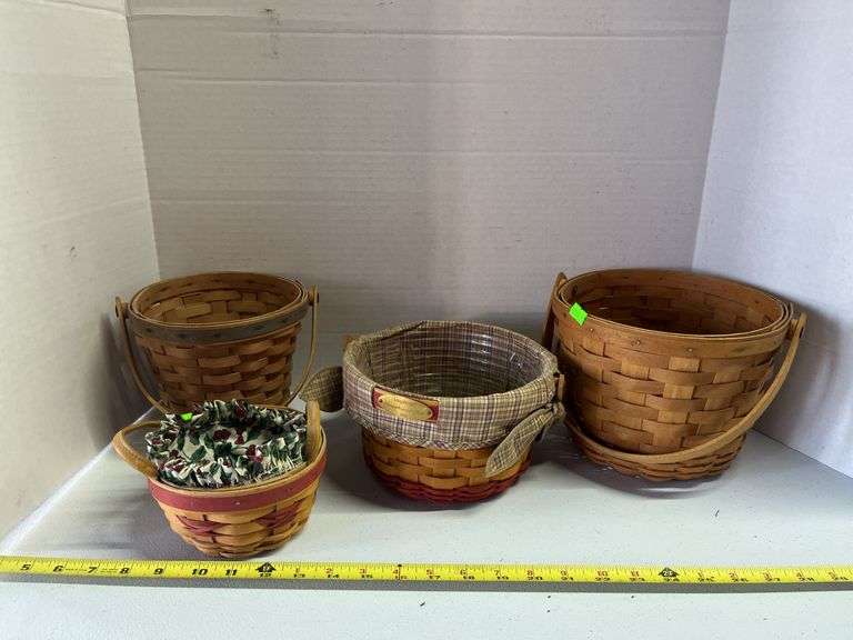 4 Longaberger baskets