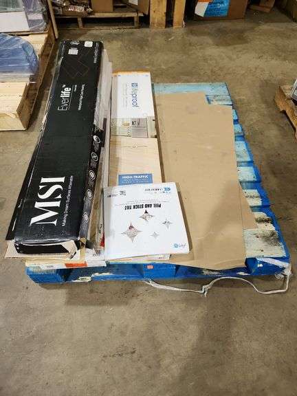6 boxes assorted flooring