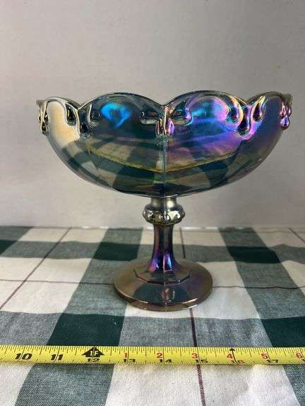 Carnival pedestal fruit dish