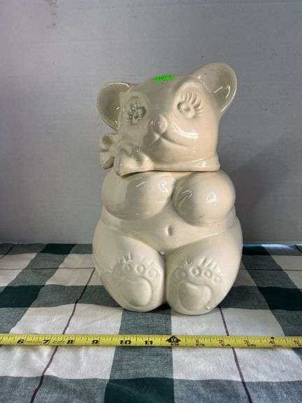 Ceramic bear cookie jar