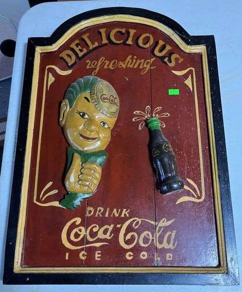 Coca-Cola  wood sign 16x22"