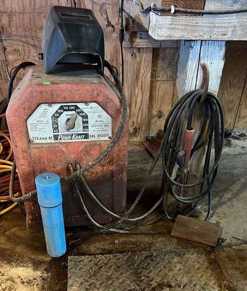 PowerCraft Arc Welder 225amp with helmet and welding Rods