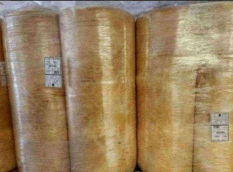 4 - rolls Metal Building Insulation unfaced 72" W x 75' L 450 sq. Ft per roll, you’re bidding per roll