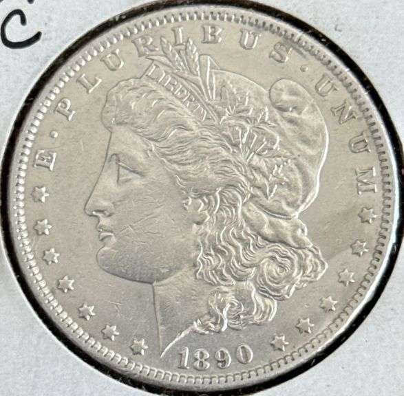 1890-CC Silver Morgan Dollar