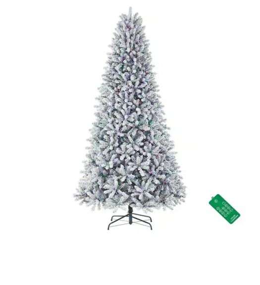 Home Accents Holiday
9 ft. Pre-Lit LED Starry Light Flocked Artificial Christmas Tree T17