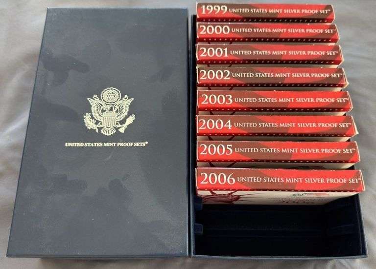 1999-2006 Mint Silver Proof Sets (8 Sets)
