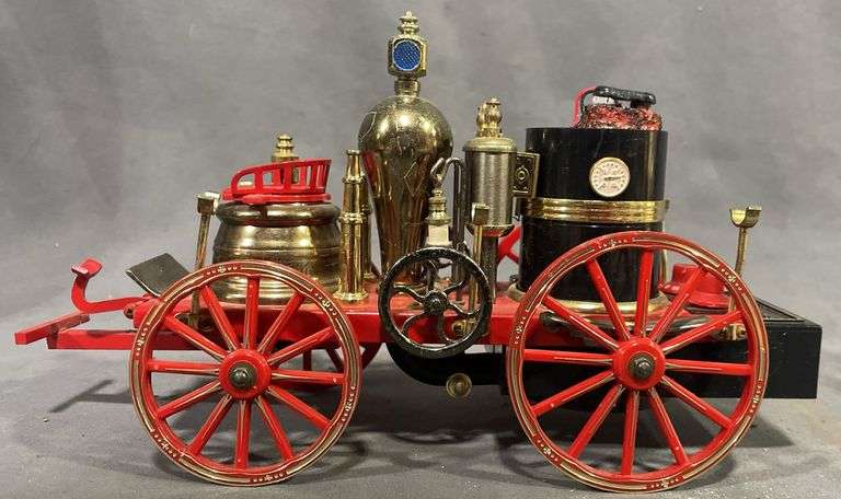 The Mississippi 1869 Antique Red Steam Engine Replica - Metzger ...