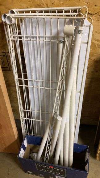 Metal Shelving (disassembled) 14” x 36”
