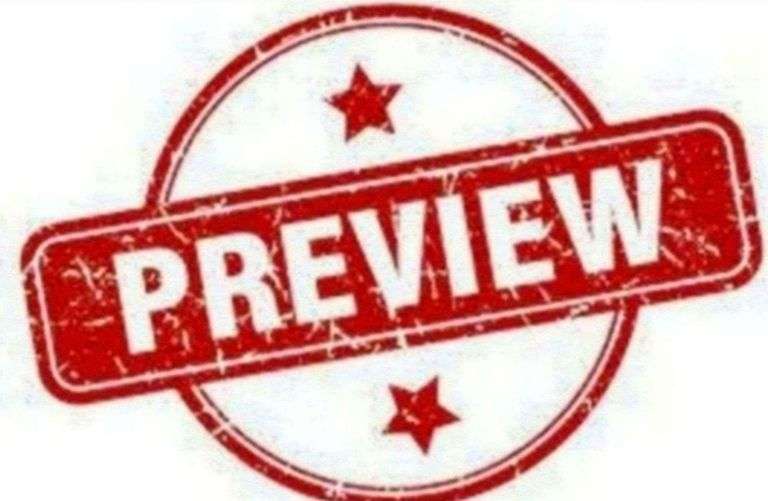 Preview Wednesday 5:00pm-6:00pm