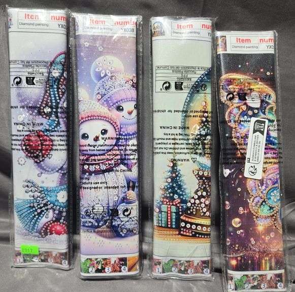 5D Diamond Art with 4 Different Christmas Themes (new) 30" x 30"