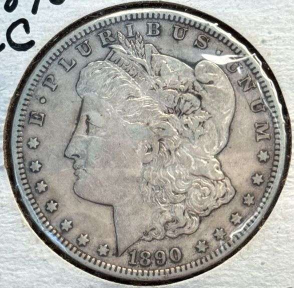 1890-CC Silver Morgan Dollar