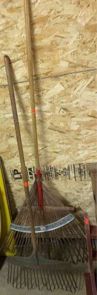 (2) Metal Rakes