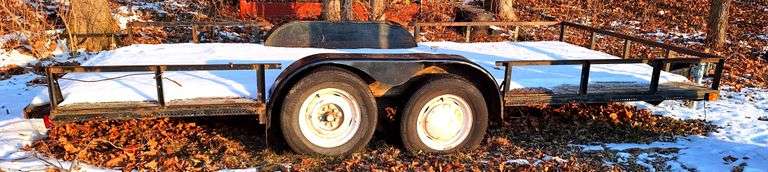 2014 16ft Tandem Axle Utility Trailer, Has Title, VIN MVIN354596IND - A $25 TITLE FEE WILL BE ADDED TO THE WINNING INVOICE