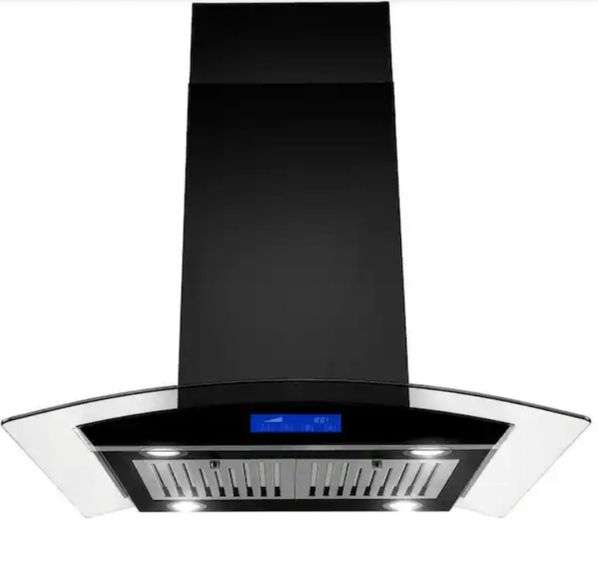 30 in. 900 CFM Smart Ducted Insert Under Cabinet Range Hood in Black