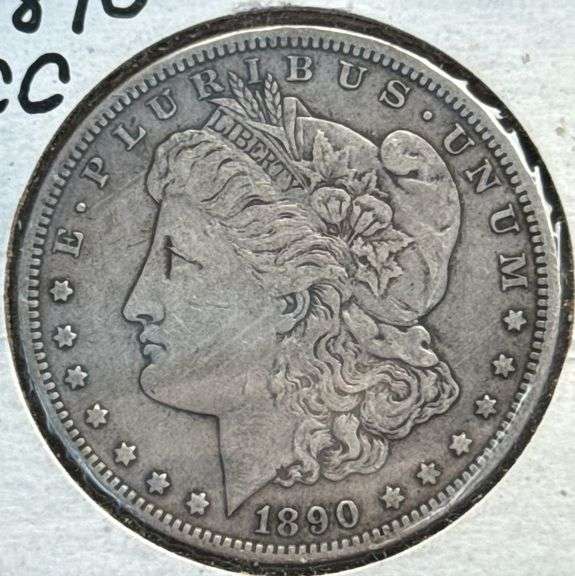 1890-CC Silver Morgan Dollar