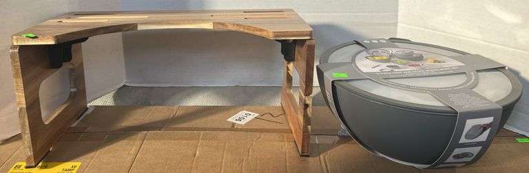 Cwc Flat Bowl Set CWC 12pc prep and store bowl set and folding bed tray 18x9x8