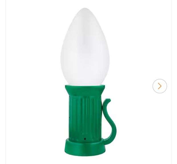 Home Accents Holiday 3 ft Battery Operated LED Jumbo White Bulb