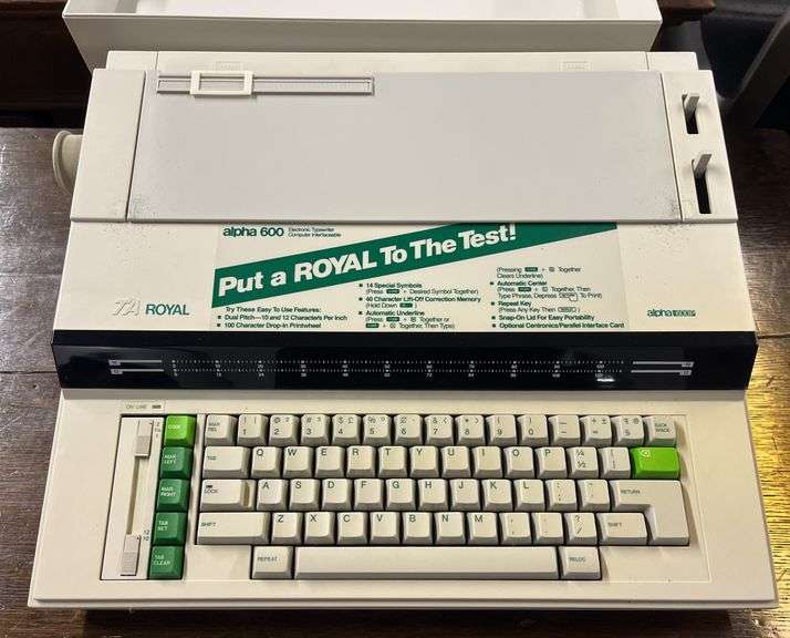 TA Royal Electronic Typewriter Computer Interface able, Model Alpha ...
