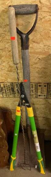 Square Head Shovel & Steel Handle Loppers