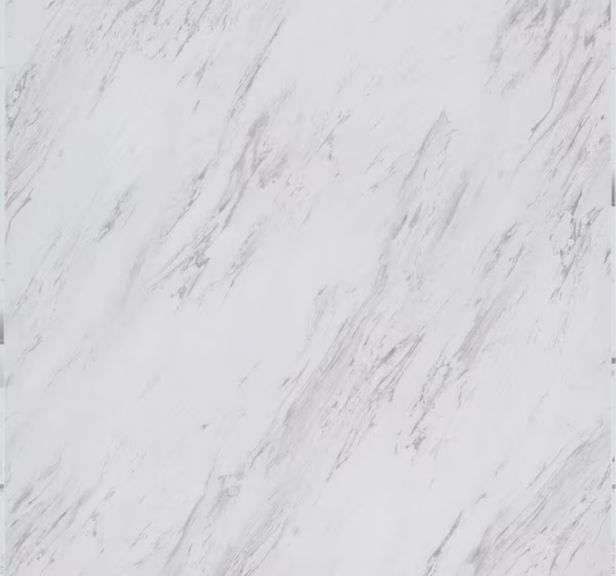 20- TrafficMaster
Carrara Marble 4 MIL 12 in. W x 24 in. L Peel and Stick Waterproof Vinyl Tile Flooring (20 sqft/case)