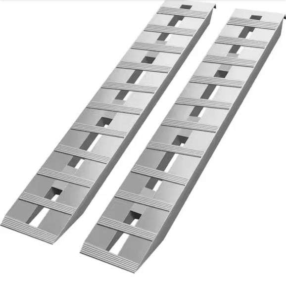 VEVOR 60 in. x 12 in. Aluminum Trailer Ramps 6000 lbs. Loading Cargo ...