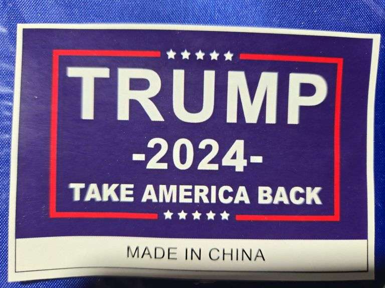 (6) Trump 2024 Save America Again Flags 58" x 35"