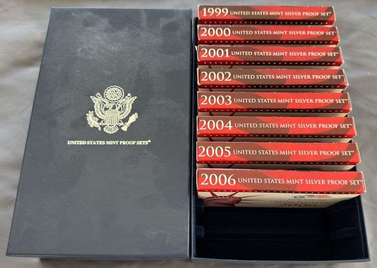 1999-2006 Mint Silver Proof Sets (8 Sets)