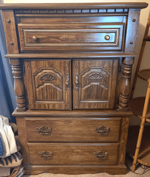 Pressboard Wardrobe 35x51x18"