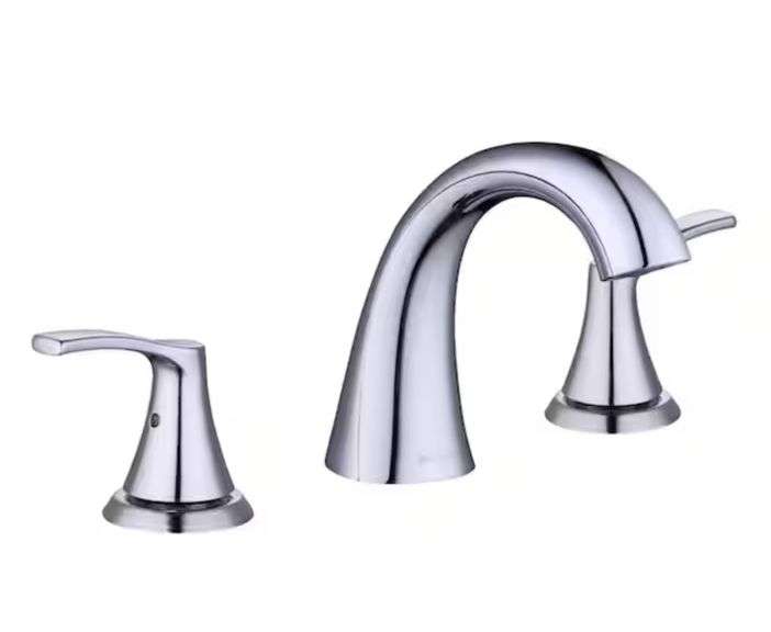Glacier Bay
Arnette 8 in. Widespread Double-Handle High-Arc Bathroom Faucet in Polished Chrome