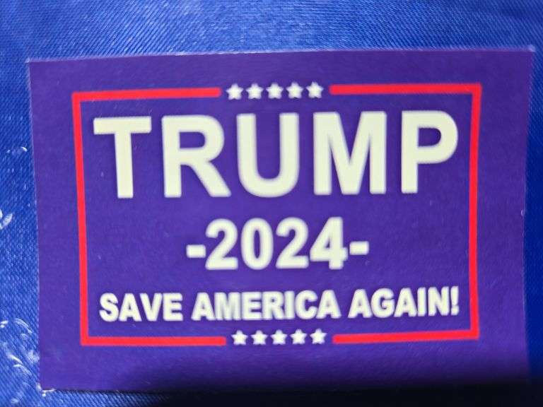 (6) Trump 2024 Save America Again Flags 58" x 35"