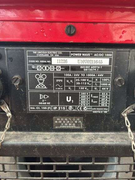 Lincoln Electric Power Wave AC/DC 1000 Welder - Metzger Property ...