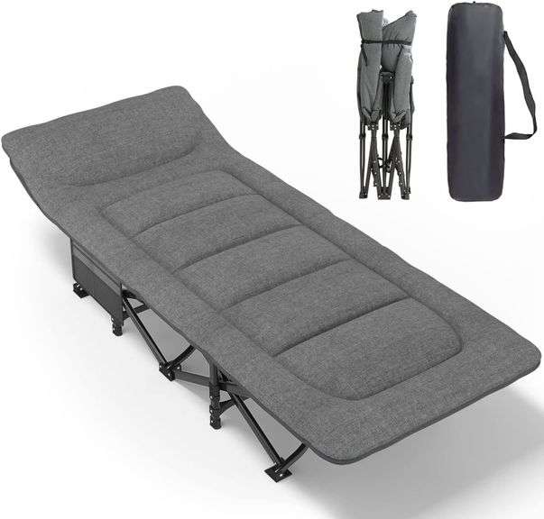 ATORPOK - ATORPOK Camping Cot for Adults with Cushion and Pillow ...