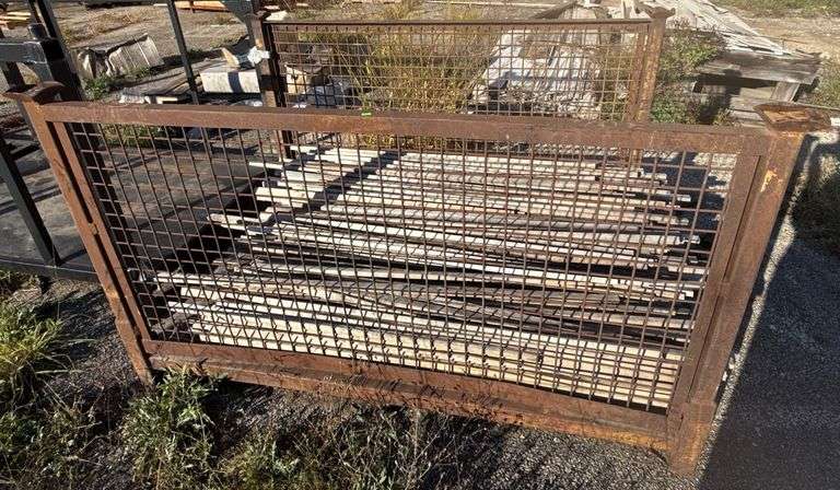 Steel Storage Rack with Mesh Sides and Trim Pieces, 72”x43.5”x48 ...