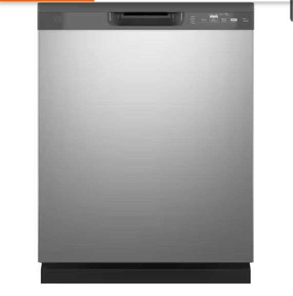 GE 24 in. Built-In Tall Tub Front Control Stainless Steel Dishwasher with Sanitize, Dry Boost Model number GDF450PSRSS