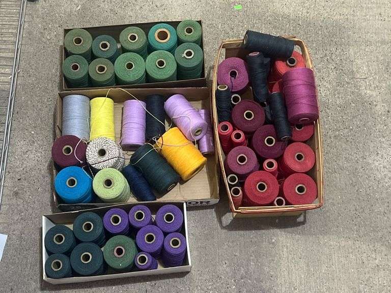 Bulk Lot of Assorted Spools of Thread in Various Colors - Metzger ...