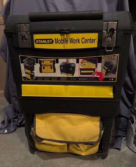 Stanley Mobile Work Center Toolbox with Accessories, 24”x18”x10”