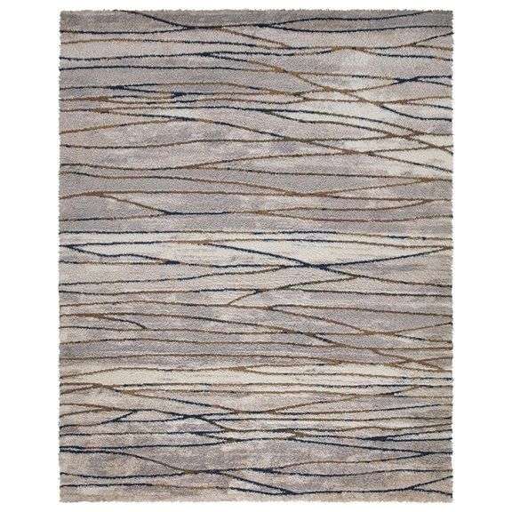 - Bazaar Stripe Shag Ivory 8 ft x 10 ft Area Rug - Metzger Property Services, LLC