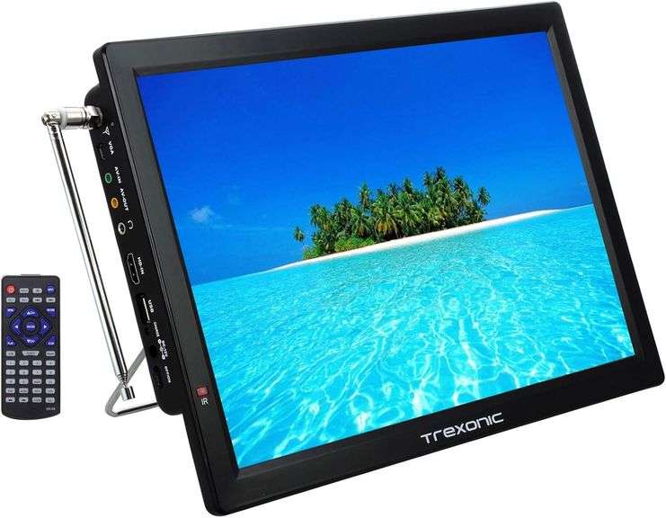 TREXONIC - Trexonic Portable Rechargeable 14 Inch LED TV with HDMI, SD ...