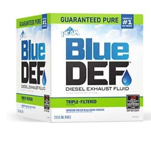 BlueDEF Diesel Exhaust Fluid 2.5 Gal Box – for Diesel Vehicles with SCR ...