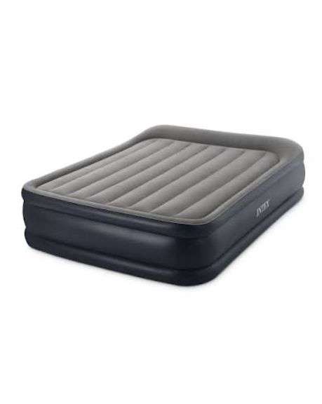 Intex Dura-Beam Deluxe Queen Air Mattress with Built-In Pump