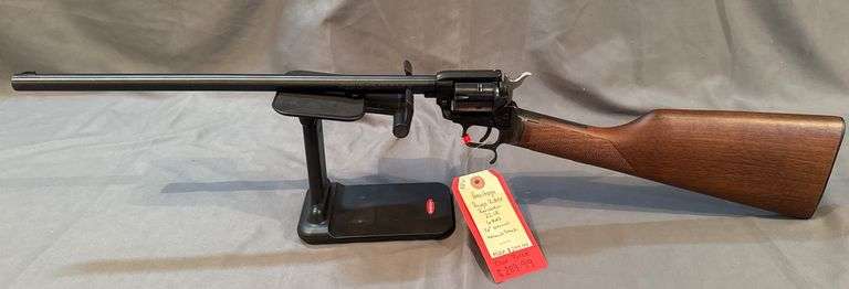 The Rough Rifle Heritage Rough Rider Rancher Carbine .22 LR Revolving Rifle with ...