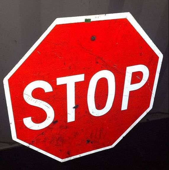 Octagonal Aluminum Stop Sign, 24″ - Metzger Property Services, LLC
