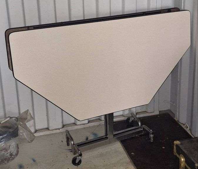 Folding Buffet Table with Metal Frame on Casters, 60in - Metzger ...