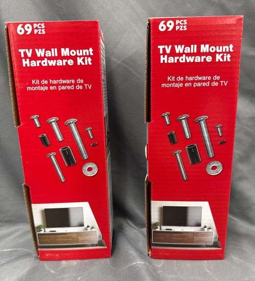 Tv Insert Box 2 Unopened Boxes of 69-Piece TV Wall Mount Hardware Kits - Metzger ...