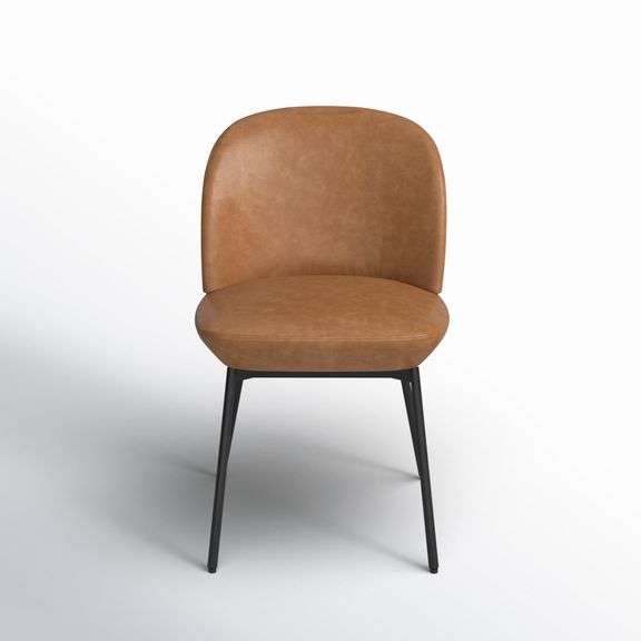ALLMODERN - Jumelle Leather Upholstered Dining Chair
