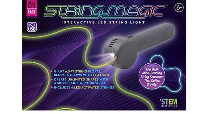 Stringmagic Interactive Led String Light StringMagic Interactive LED String Light With 6 LED-Activated Strings ...