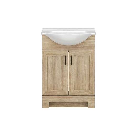 PROJECT SOURCE - Project Source Euro 24-in Sandstone Single Sink ...