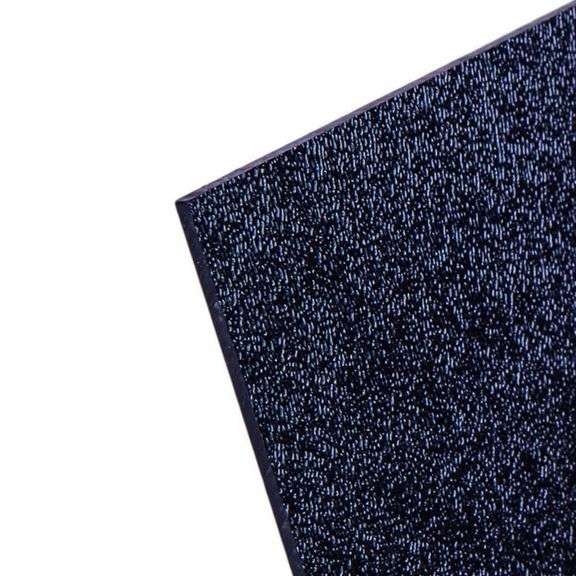 POLYMERSHAPES - 18 in. x 24 in. x 0.093 in. Black Textured Waterproof Plastic ABS Sheet - YOU ARE BIDDING PER SHEET