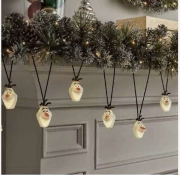 Disney Olaf Projection Musical String Lights, 8 Lights, 8 Ft Long ...