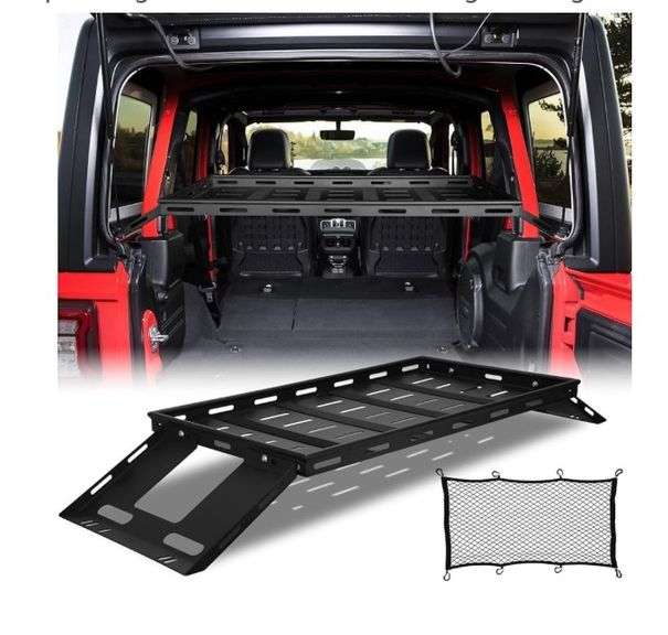 Bap Rack Interior Rear Trunk Cargo Rack Basket Tray Storage Luggage Carrier Fits ...